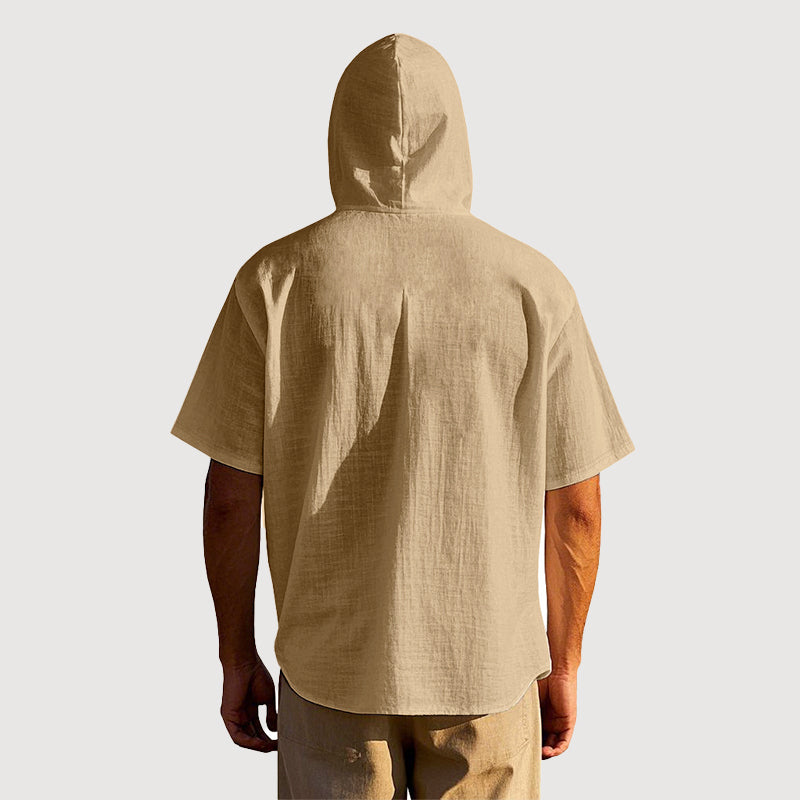Franco | Camisa de Verano con Capucha y Manga Corta