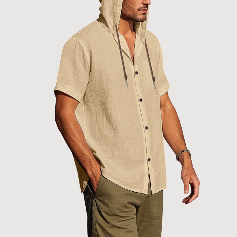 Franco | Camisa de Verano con Capucha y Manga Corta