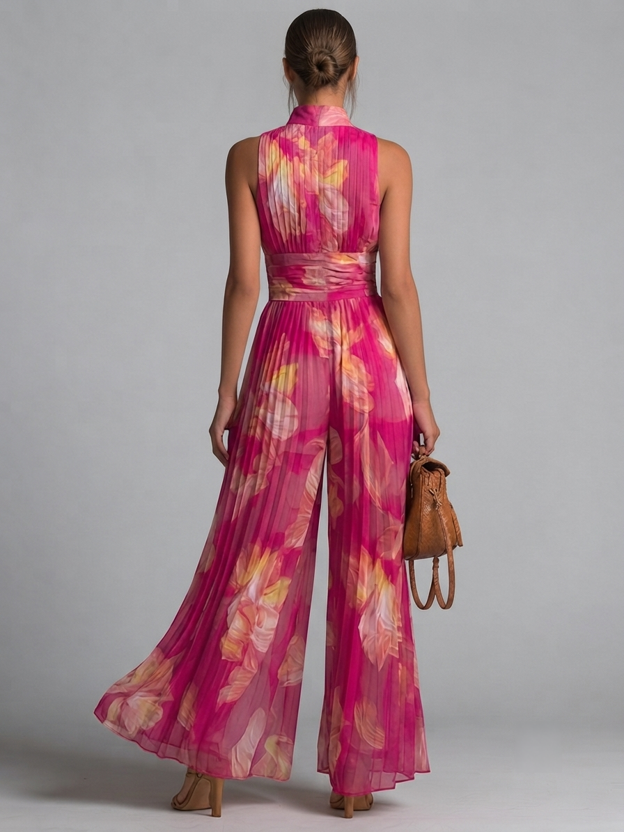 Leila | Mono Floral Fucsia