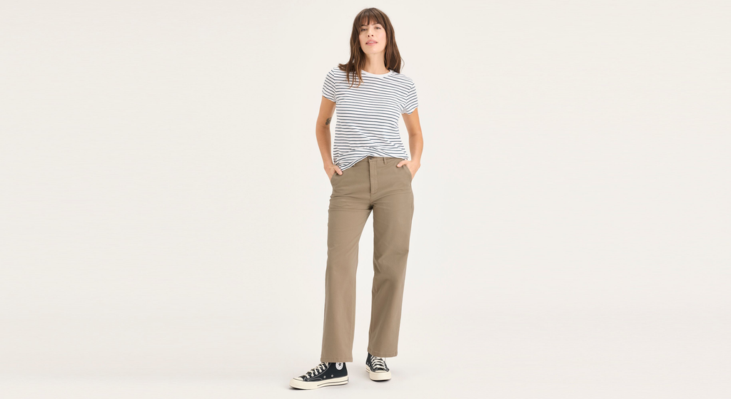 Blake Chino Pants, High Straight Fit