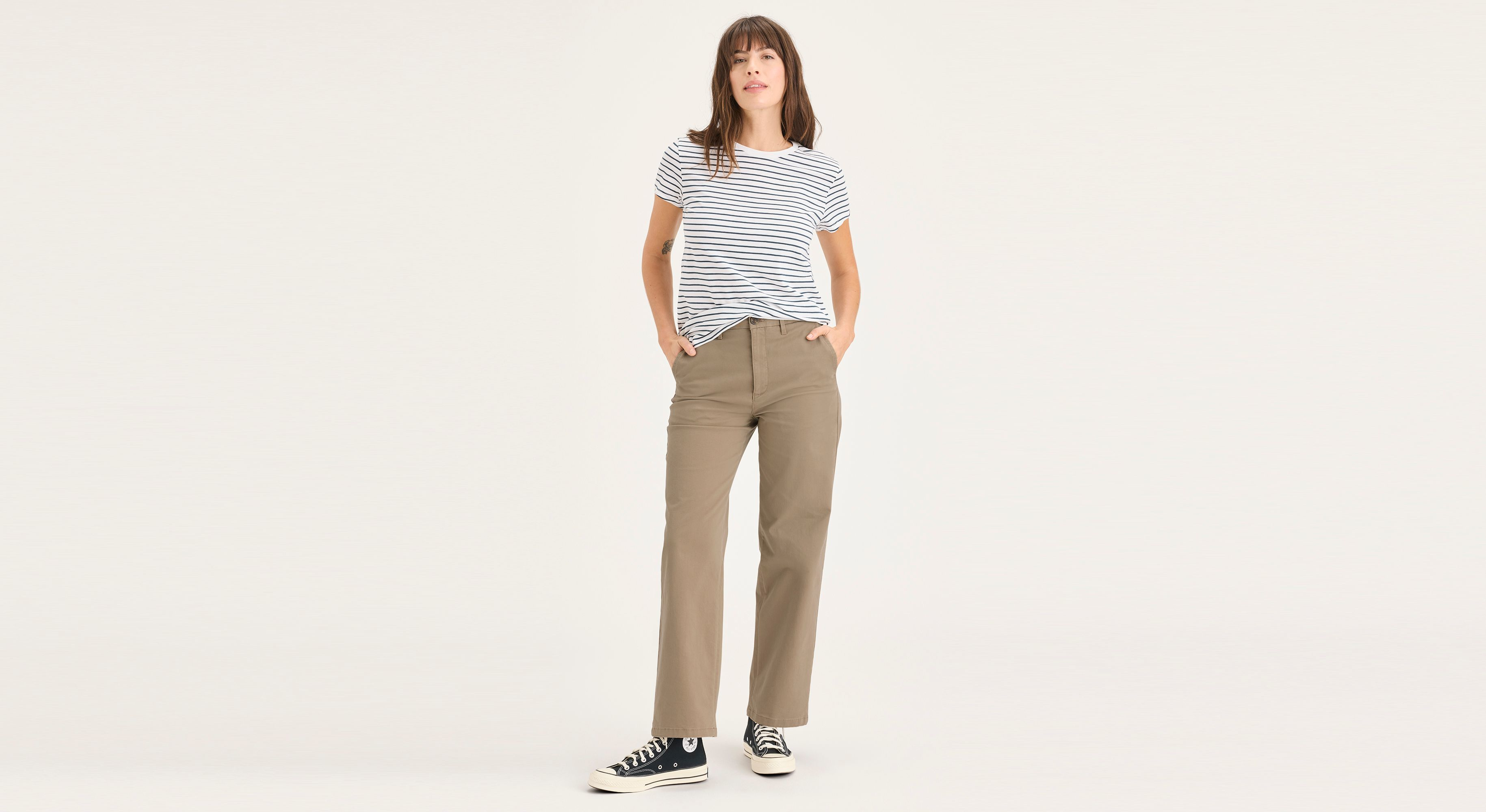 Blake Chino Pants, High Straight Fit