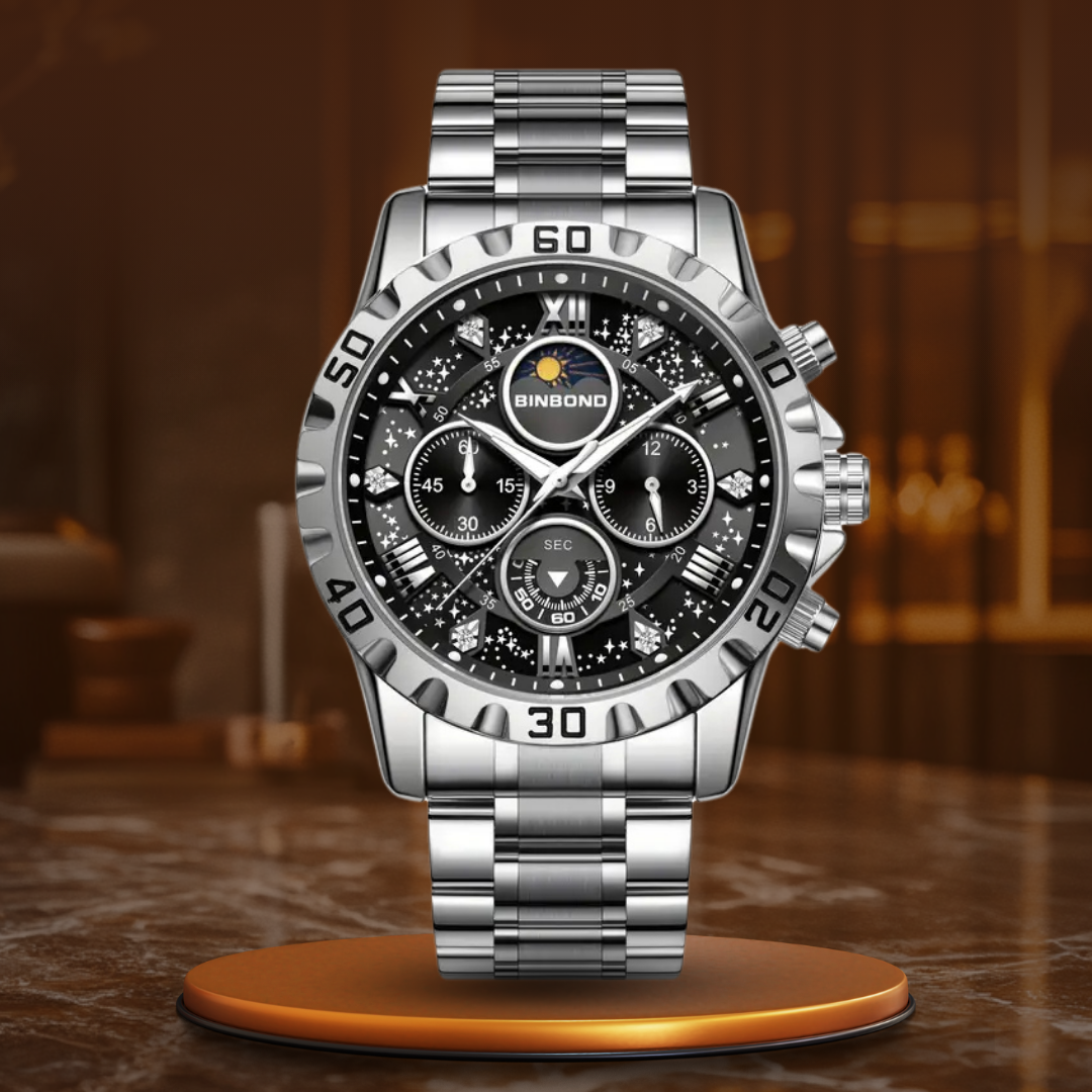 Reloj Cronógrafo de Lujo con Brazalete Metálico™ - Olsen & Olsen