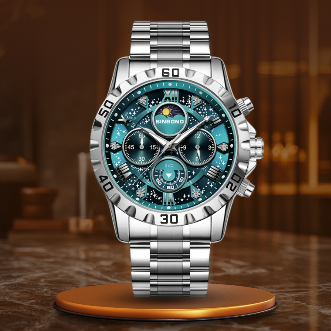 Reloj Cronógrafo de Lujo con Brazalete Metálico™ - Olsen & Olsen
