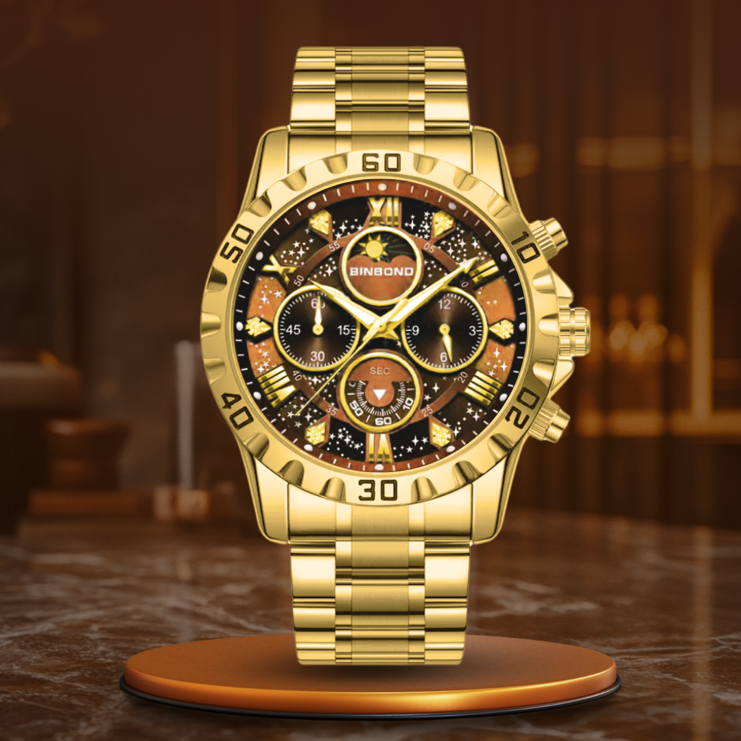Reloj Cronógrafo de Lujo con Brazalete Metálico™ - Olsen & Olsen