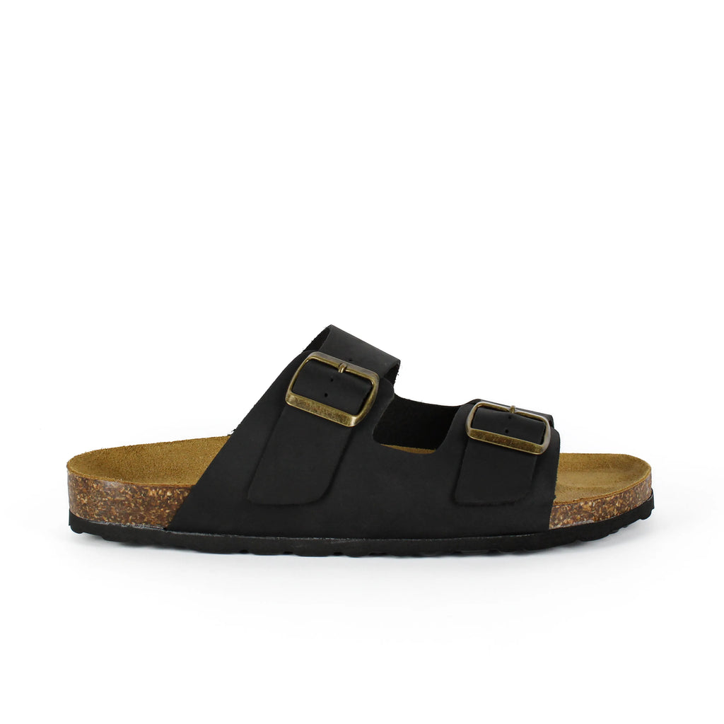 Sandalias Positano en Piel Auténtica Negra