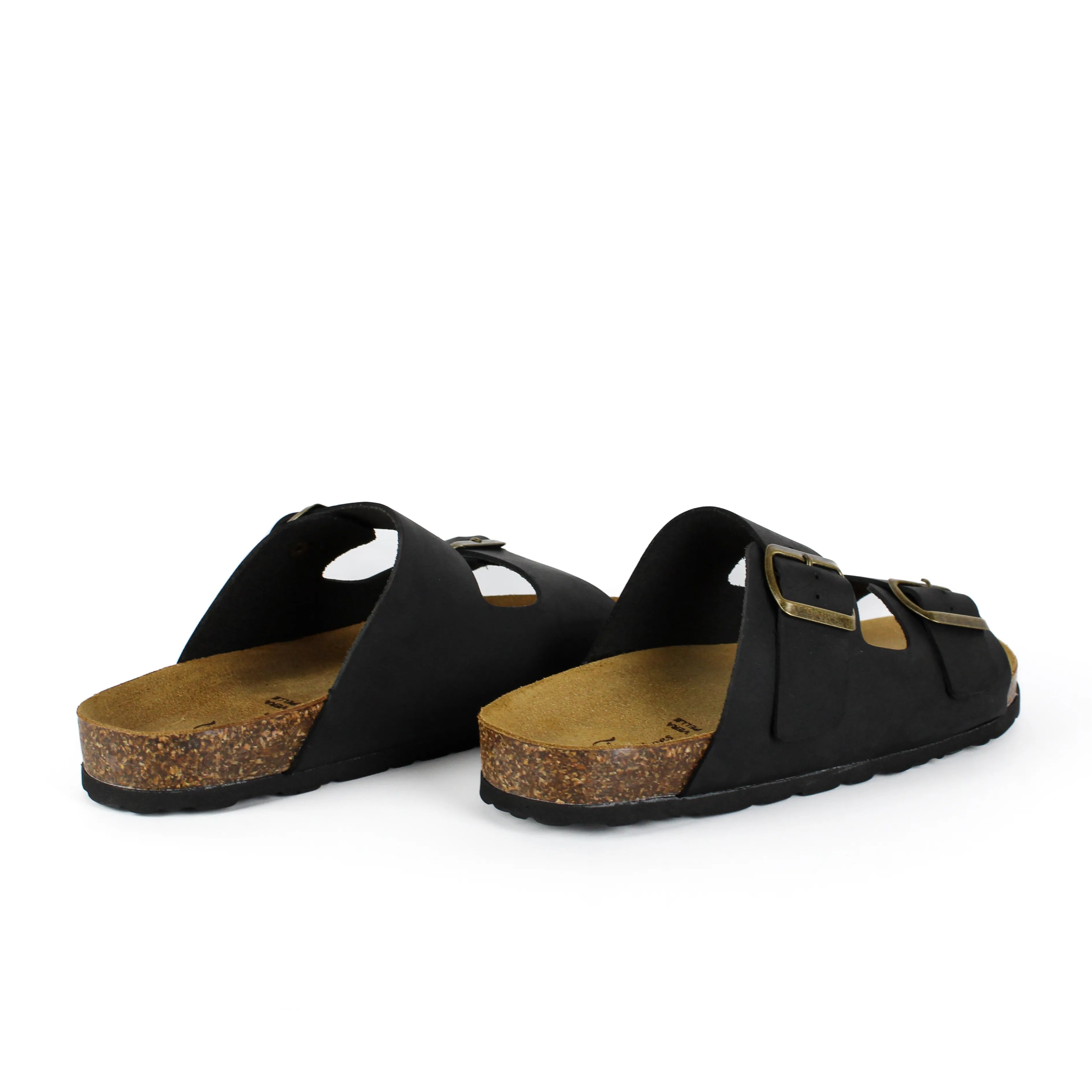 Sandalias Positano en Piel Auténtica Negra