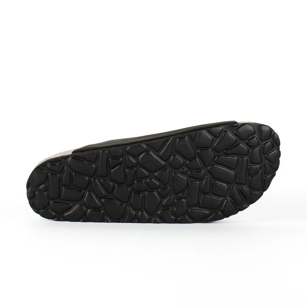 Sandalias Positano en Piel Auténtica Marrón Oscuro