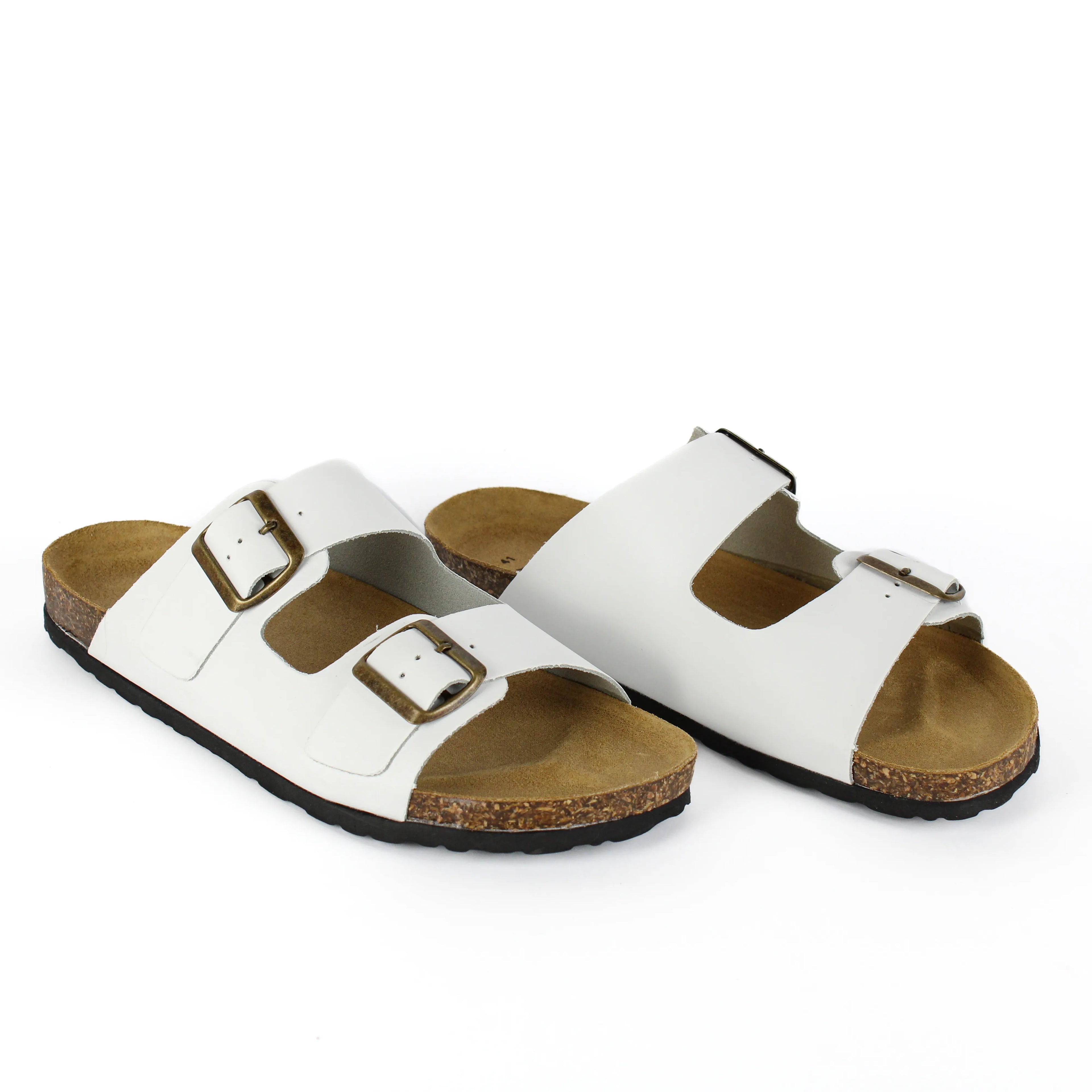 Sandalias Positano en Piel Auténtica Blanca