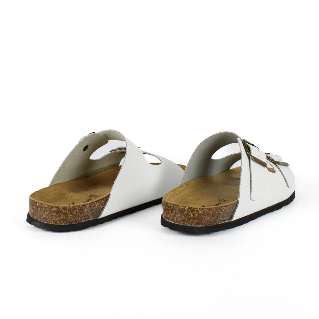 Sandalias Positano en Piel Auténtica Blanca