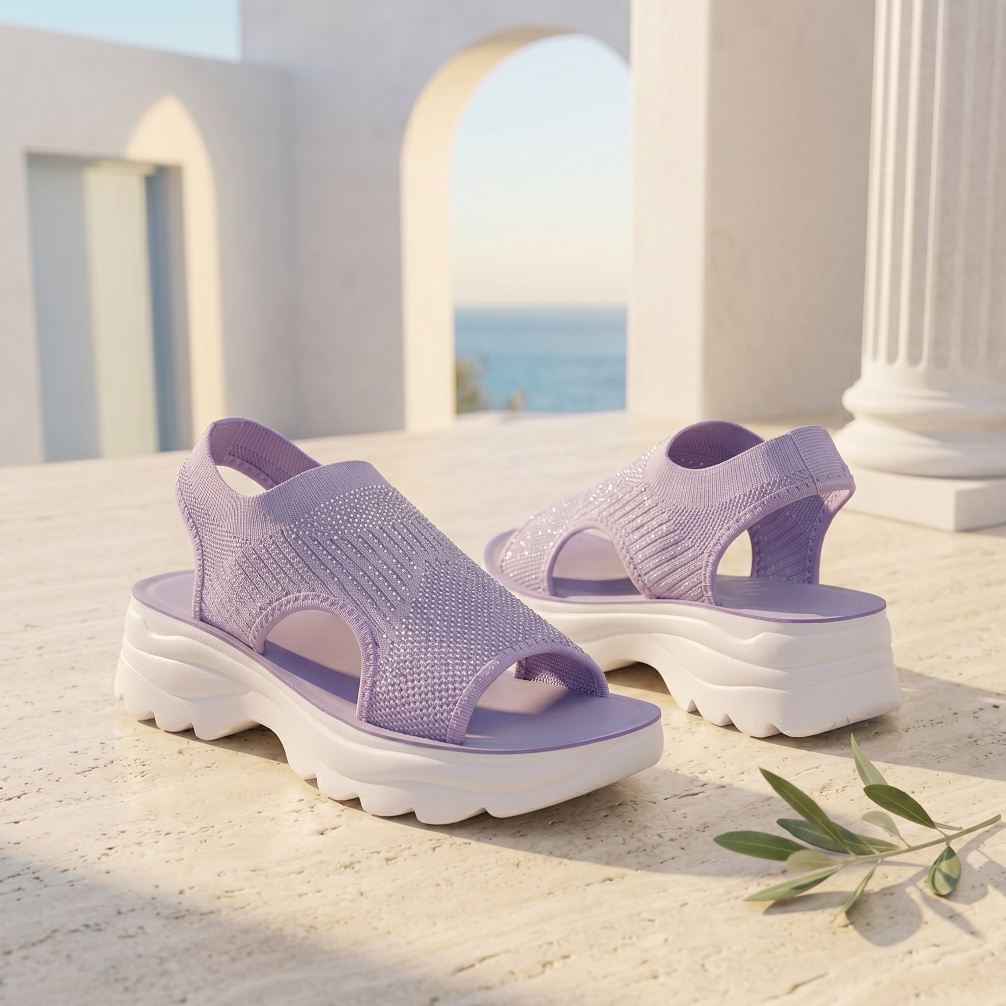 Elena | Sandalias de Plataforma Confort