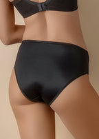 Braga de talle alto con tejido suave y encaje floral frontal - mod. Braga Mara