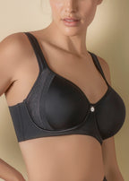 Sujetador con aros, copa spacer ligeramente acolchada con decoración de encaje y tirantes anchos confort - mod. Mia