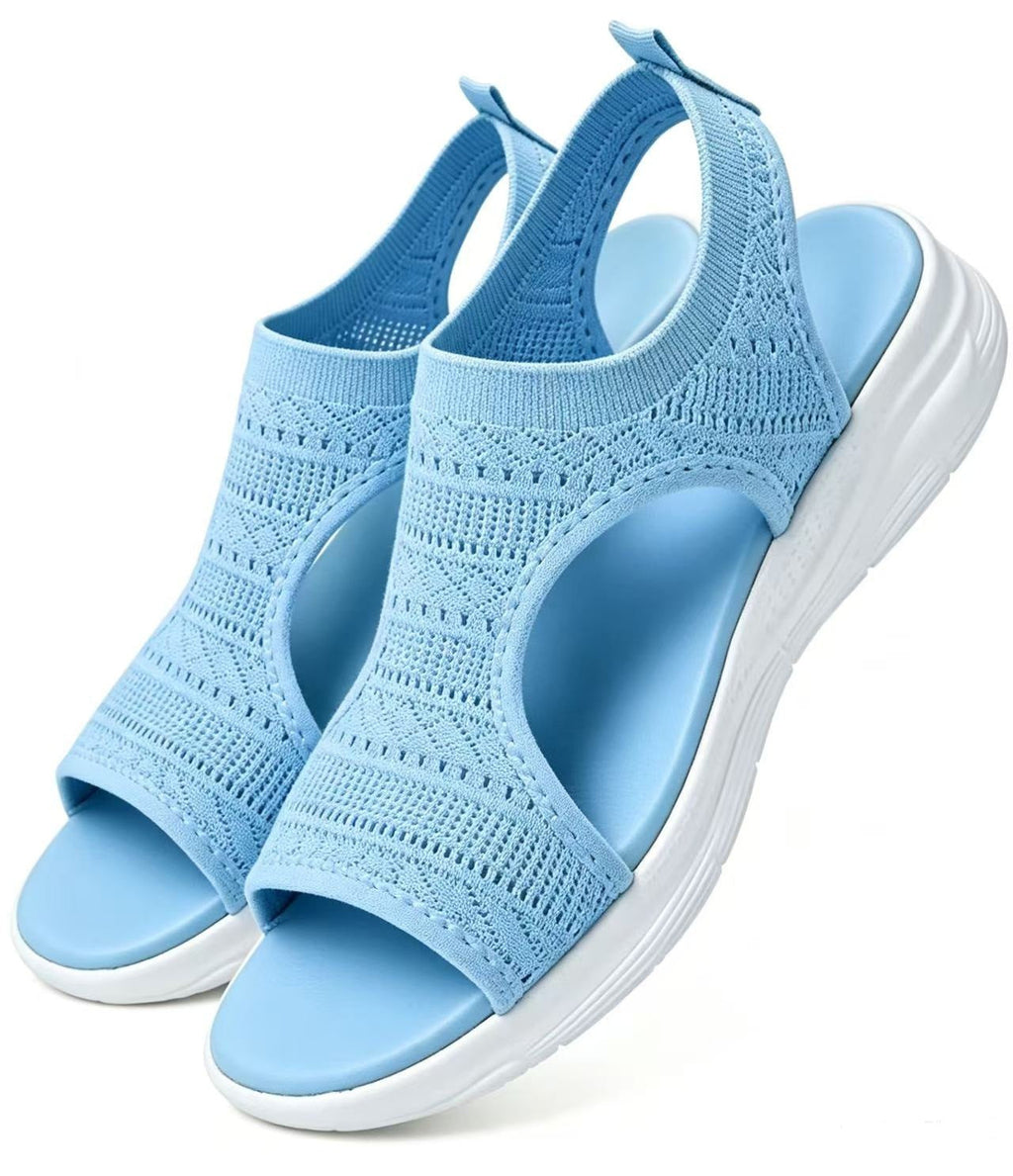 Sandalias de Verano Cómodas, Transpirables, Planas y con Punta Abierta para Mujer