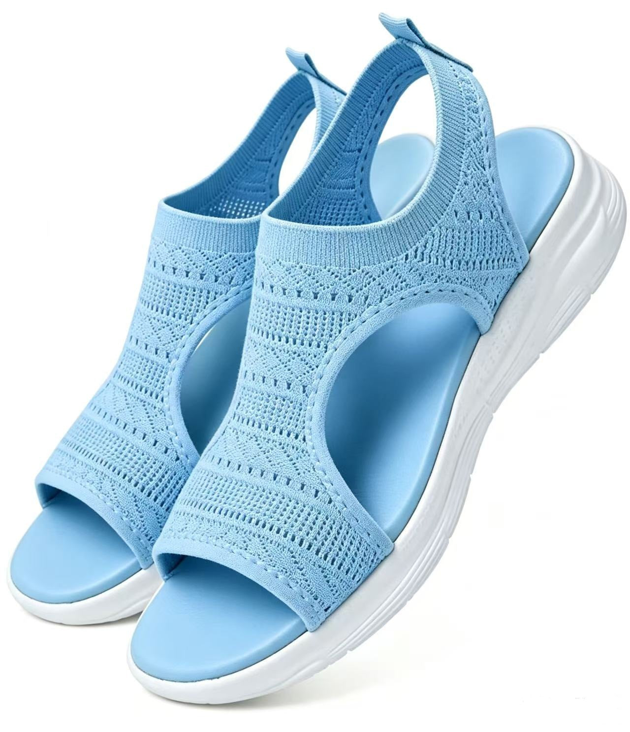 Sandalias de Verano Cómodas, Transpirables, Planas y con Punta Abierta para Mujer