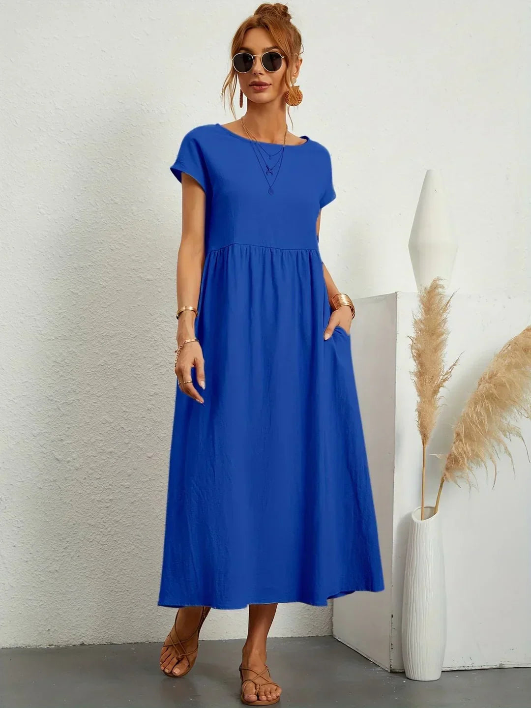 Villajoyosa™ | Vestido midi fluido elegancia atemporal