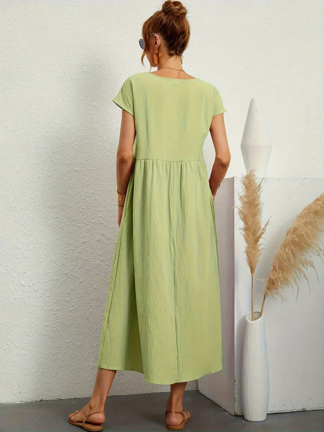 Villajoyosa™ | Vestido midi fluido elegancia atemporal