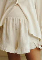 CONJUNTO DE MUSELINA CON VOLANTES LUXE