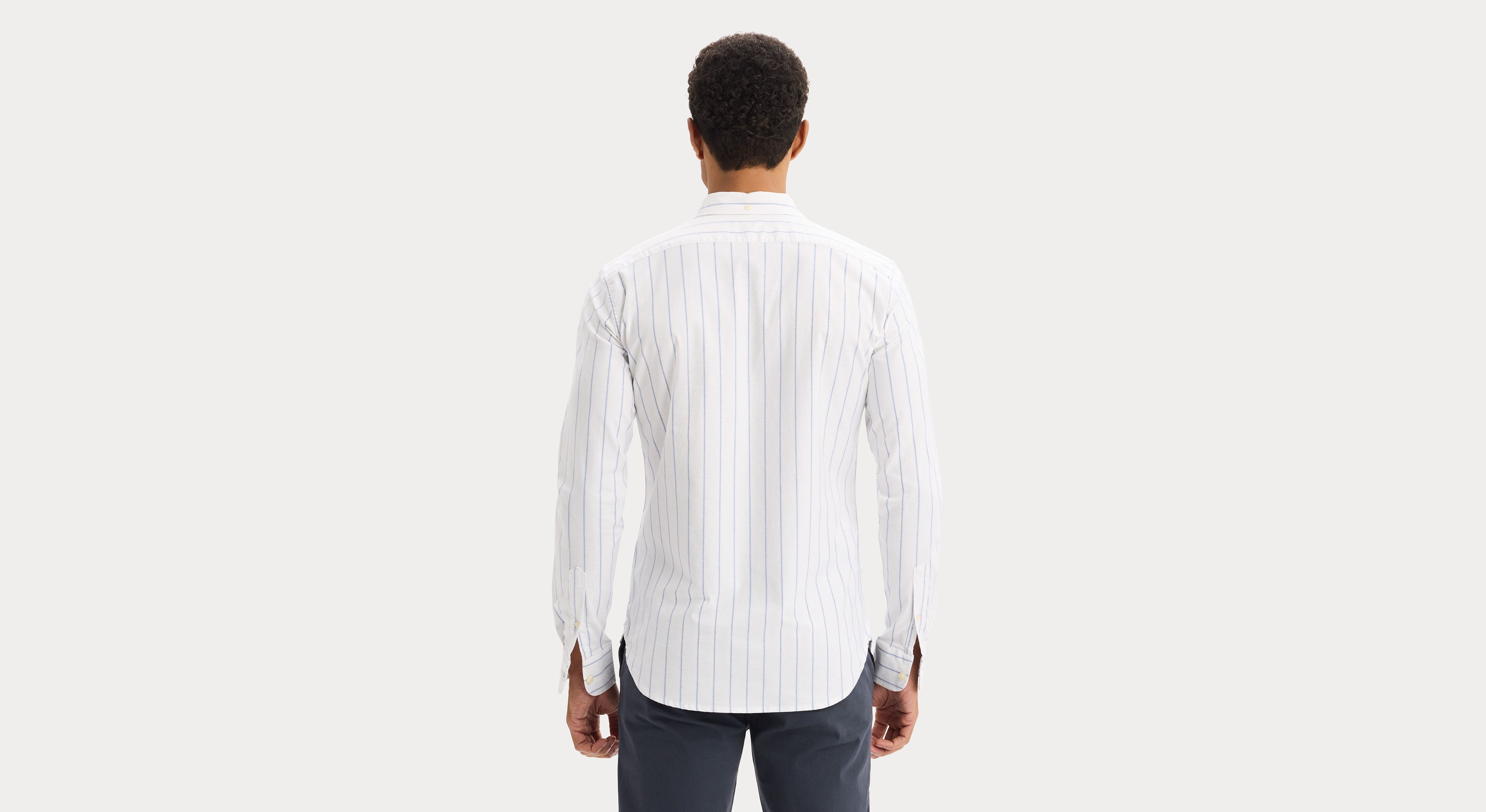 2 Button Collar Shirt, Slim Fit