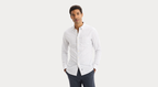 2 Button Collar Shirt, Slim Fit