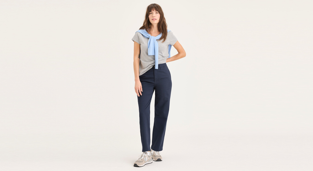 Blake Chino Pants, High Straight Fit
