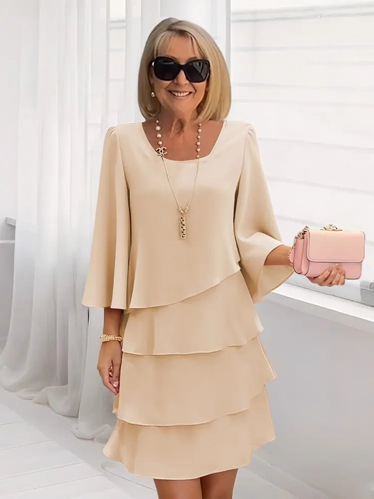 Catherine | Vestido Elegante con Volantes