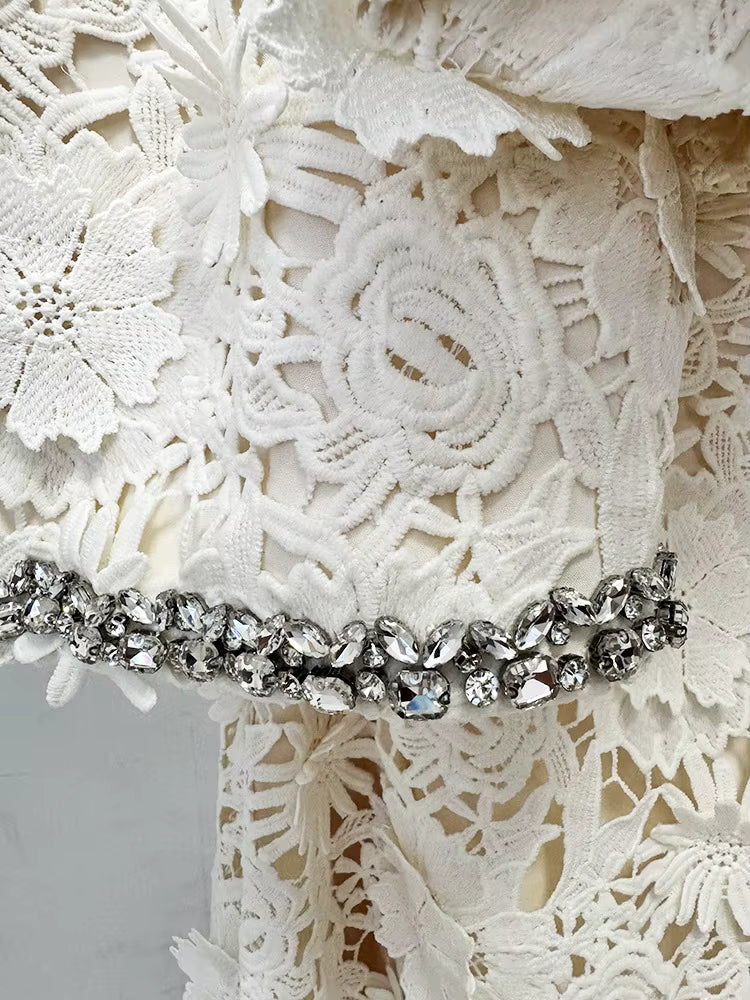Conjunto Couture de Encaje Floral - EDICIÓN LIMITADA-