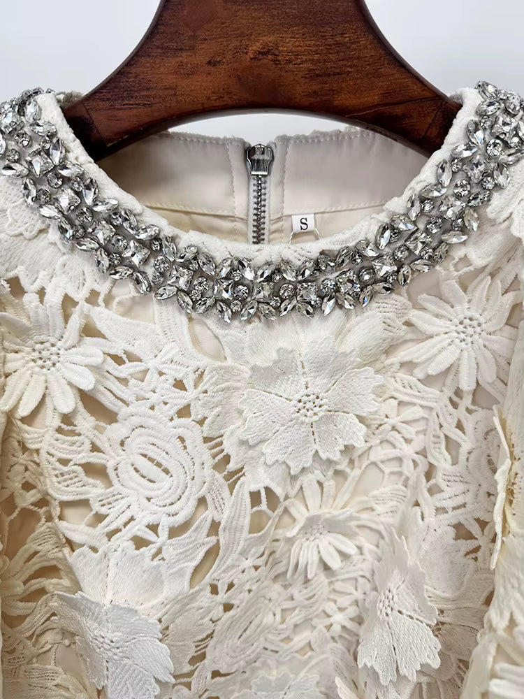 Conjunto Couture de Encaje Floral - EDICIÓN LIMITADA-