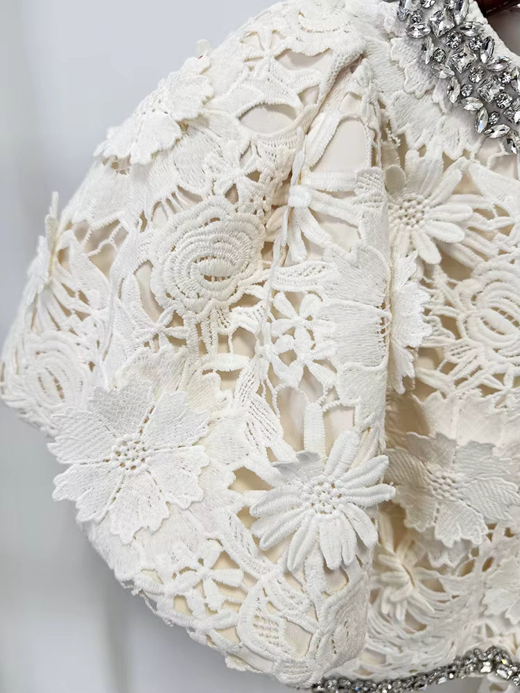 Conjunto Couture de Encaje Floral - EDICIÓN LIMITADA-