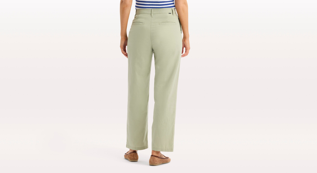 Pantalón Chino Blake, Corte Recto Alto Ajustado