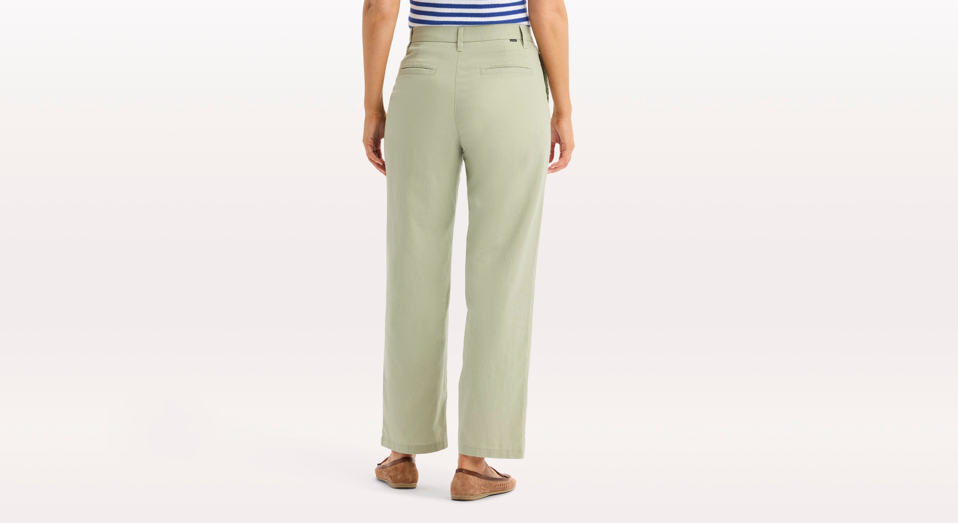 Pantalón Chino Blake, Corte Recto Alto Ajustado