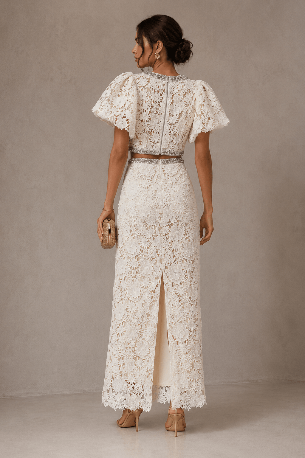 Conjunto Couture de Encaje Floral - EDICIÓN LIMITADA-