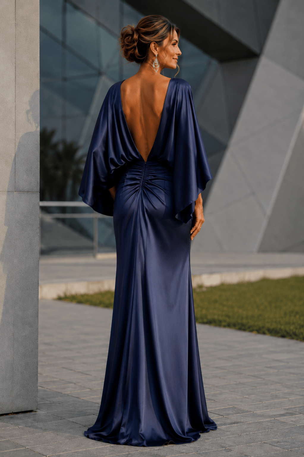 Vestido Éclat Largo Satinado de Invitada