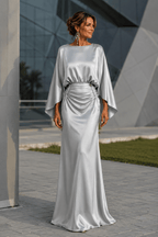 Vestido Éclat Largo Satinado de Invitada