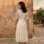 LOLA CASTELL | VESTIDO DE GASA ELEGANTE