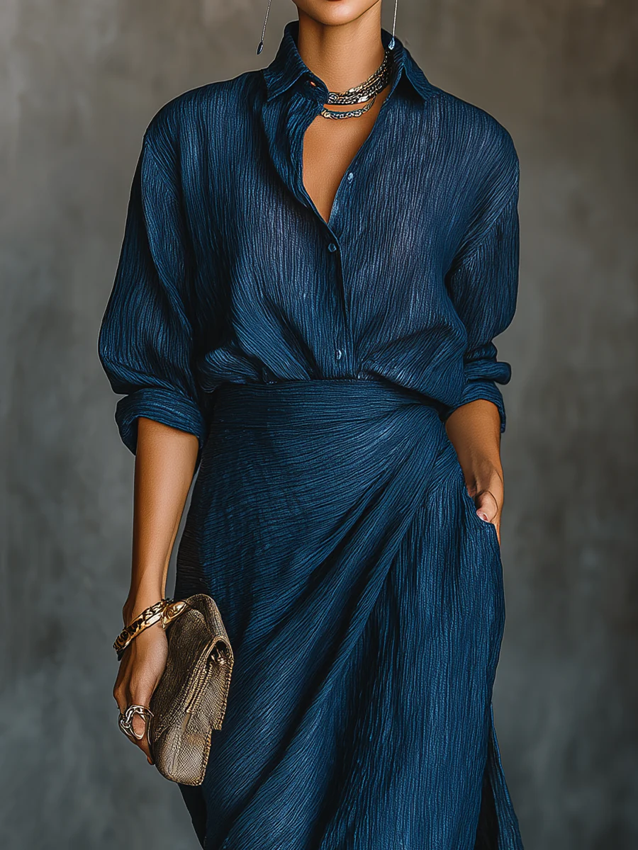 Sevilla – conjunto azul oscuro elegante