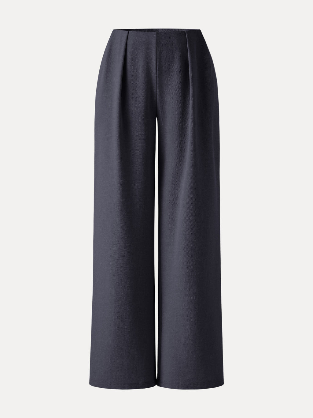 Pantalón Acampanado Ancho Tipo Lino con Bolsillos