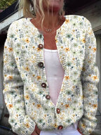 Irma - Chaqueta de Punto Floral