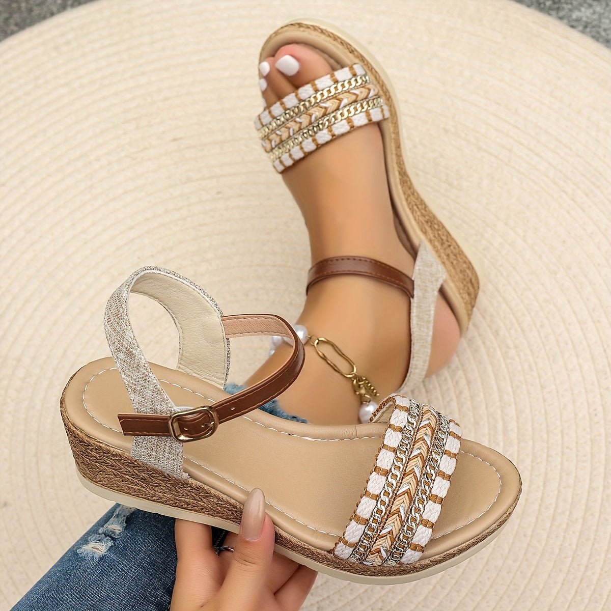 Aveline | Sandalias Casual con Strass para Mujer