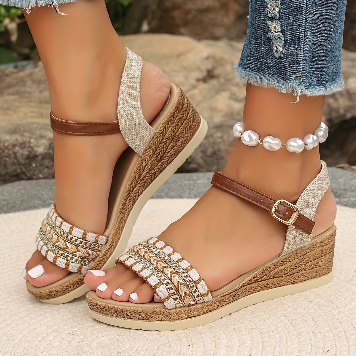 Aveline | Sandalias Casual con Strass para Mujer