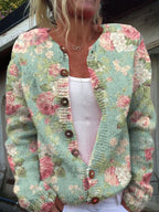 Irma - Chaqueta de Punto Floral