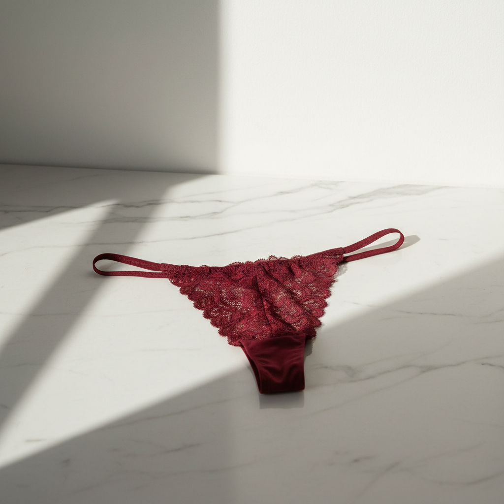 Burgundy Red Lace