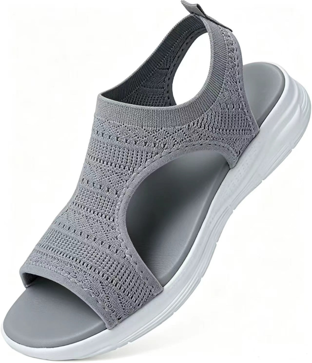 Sandalias de Verano Cómodas, Transpirables, Planas y con Punta Abierta para Mujer