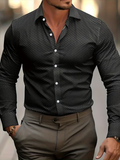 Camisa de Manga Larga Estampada Estilo Urbano