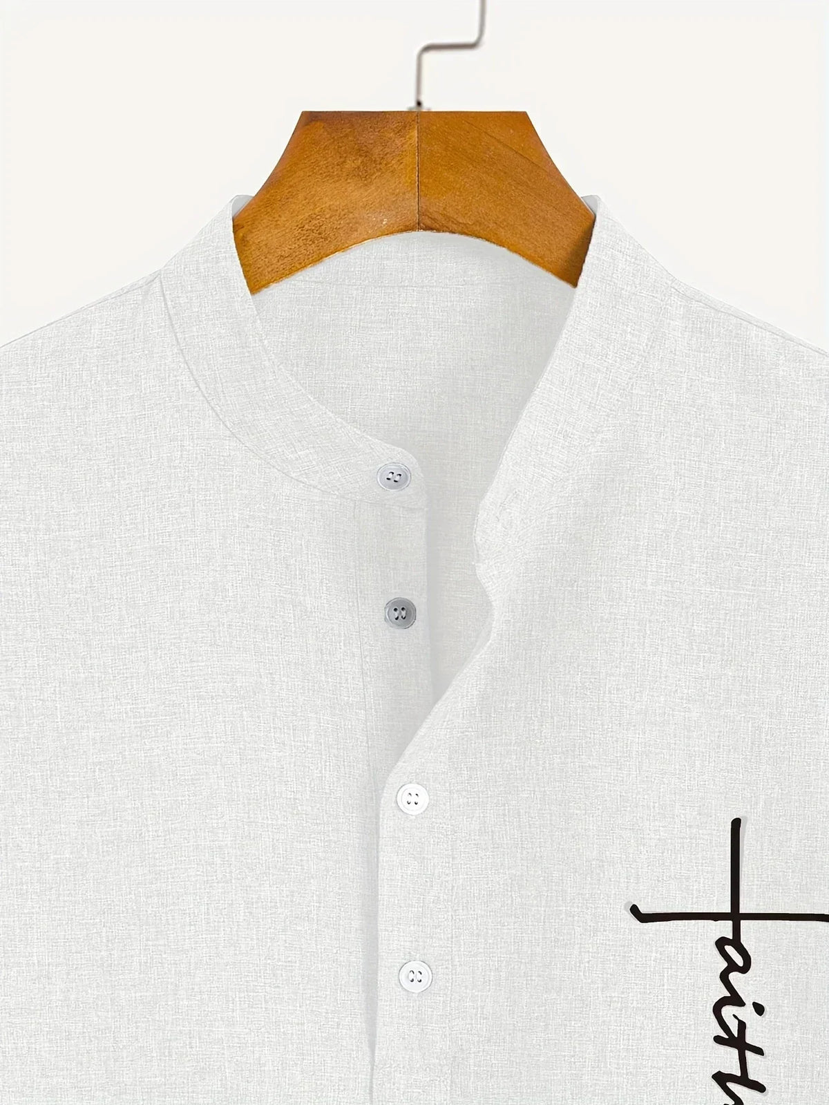 Mario™ | Camisa elegante de manga corta y cuello alto