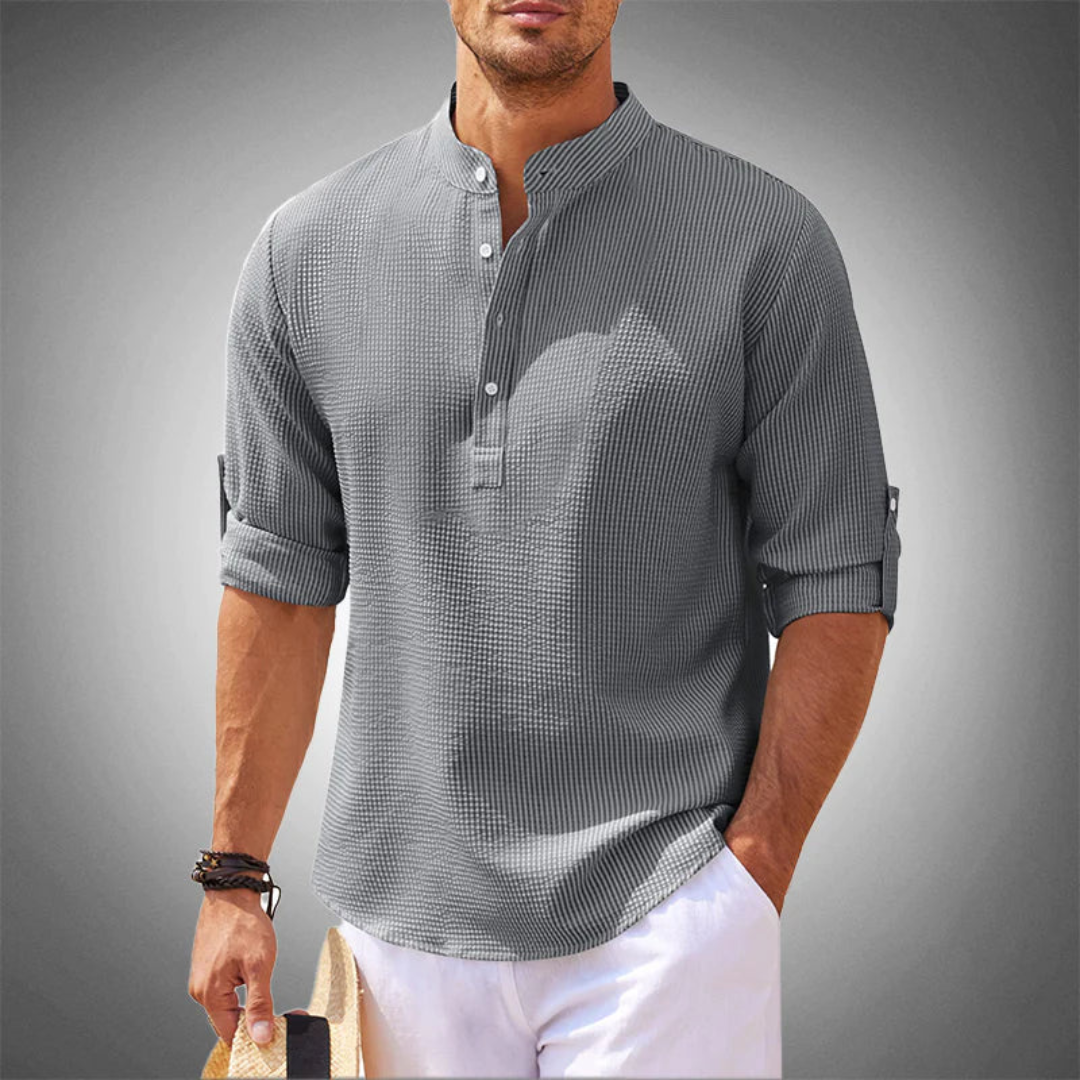 Cristóbal | Camisa Elegante con Cuello Alzado