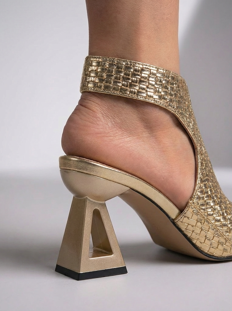 Aura | Tacones Trenzados con Bloque para Mujer