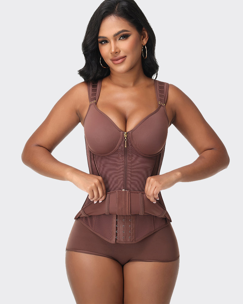 Top Faja Corset de Doble Compresión con Sujetador Integrado | Shapshe