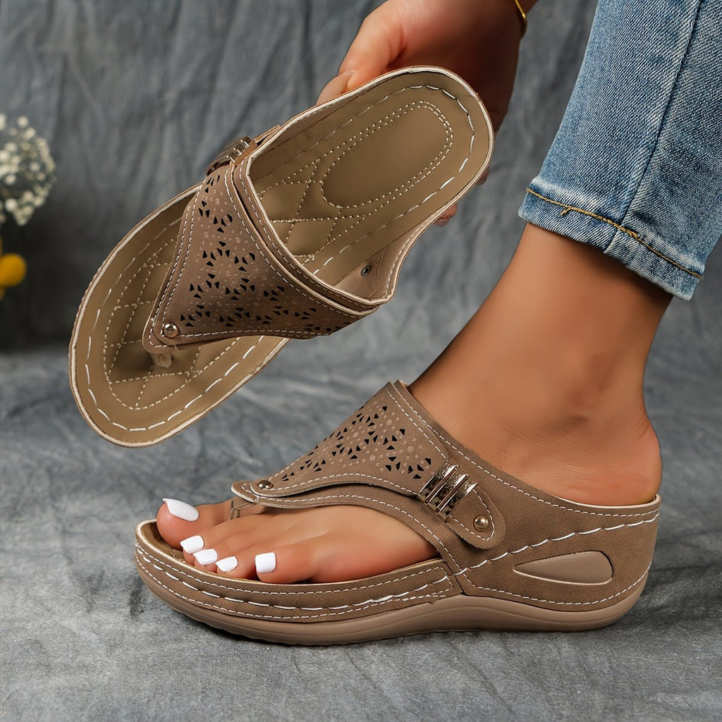 Mona | Sandalias de Cuña Cómodas para Mujer