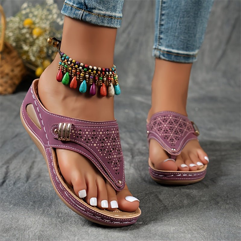 Mona | Sandalias de Cuña Cómodas para Mujer