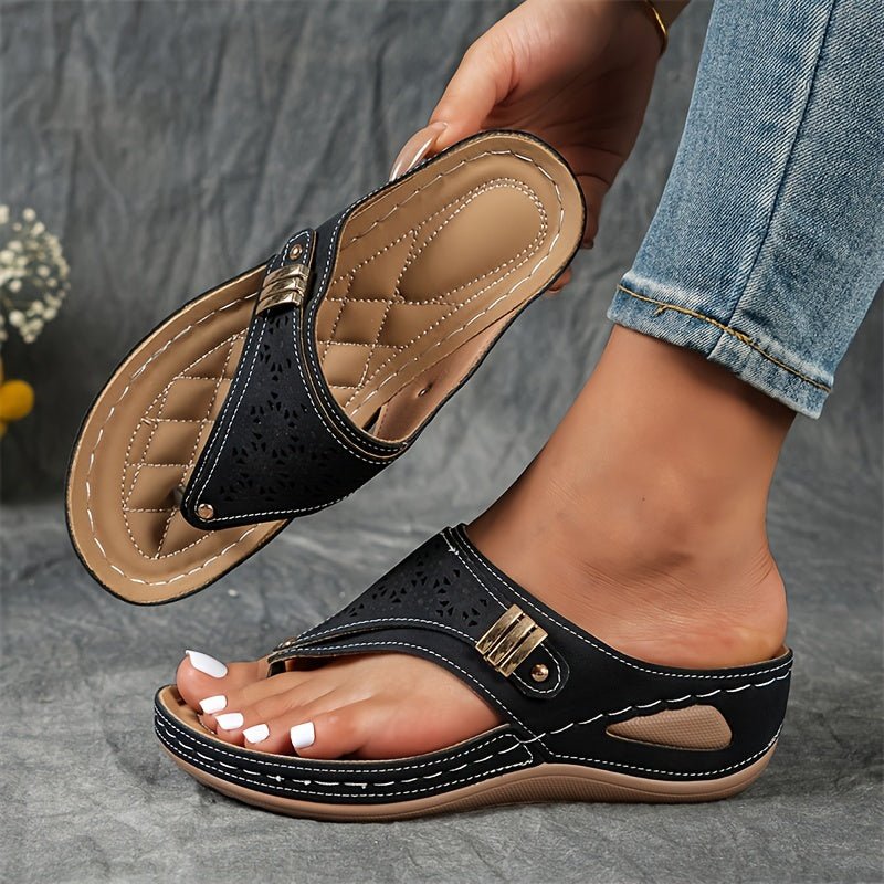 Mona | Sandalias de Cuña Cómodas para Mujer